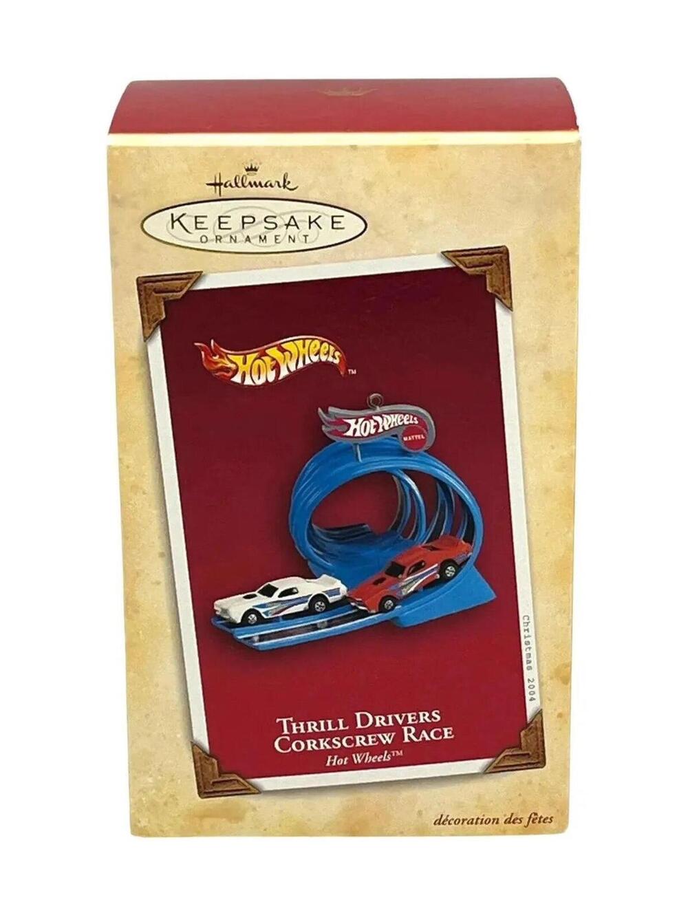 2004 Thrill Drivers Corkscrew Race Hot Wheels Hallmark Ornament